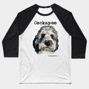 Merle Cockapoo / Spoodle and Doodle Dog Baseball T-Shirt